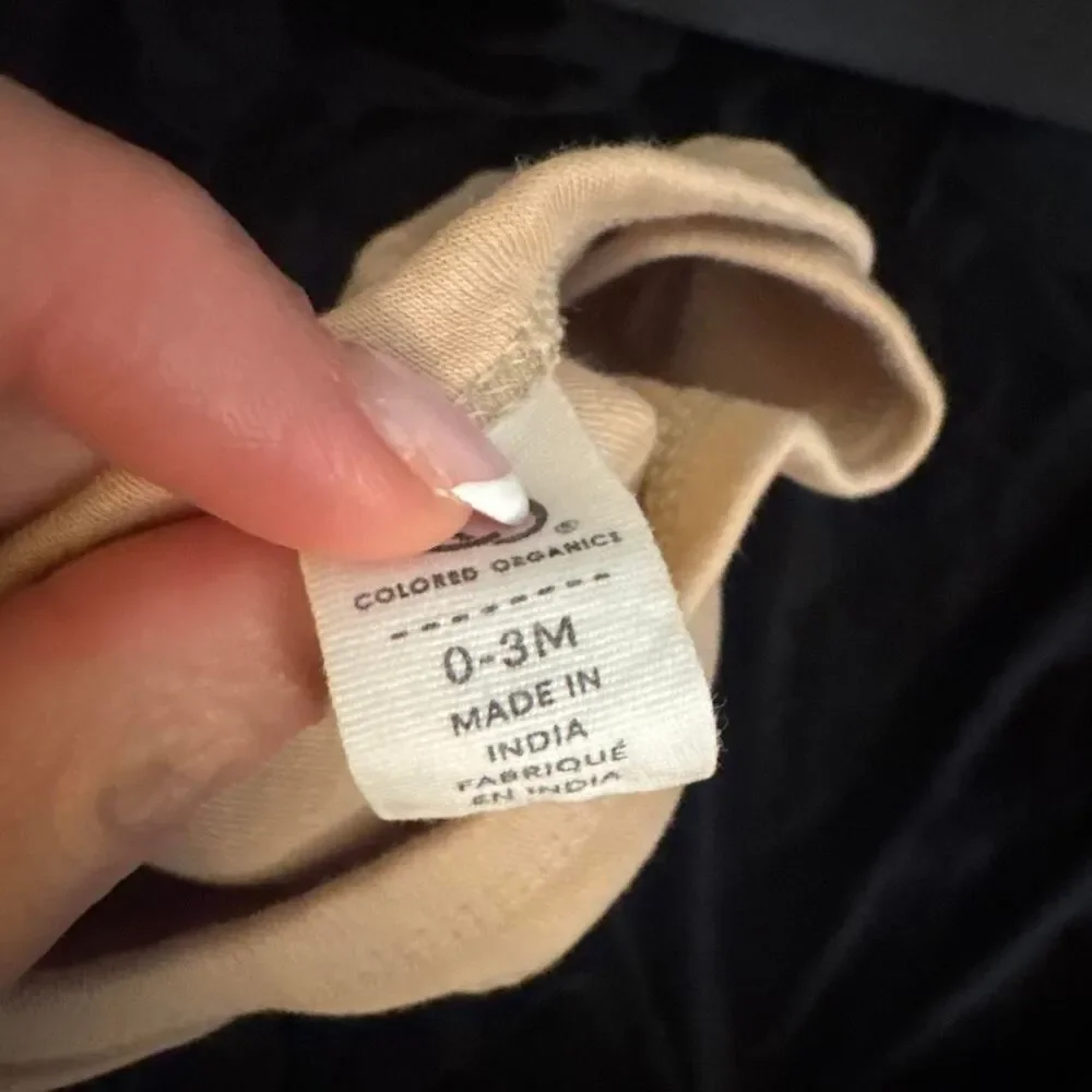 Colored-organics Tan and Brown Sleepsuits-babygrows